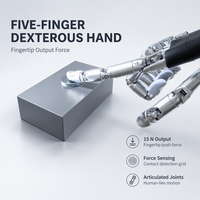 Main robotique Wuji, charge utile de 10 kg, force au bout des doigts de 15 N, dispositif industriel intelligent haute vitesse 1000 Hz
