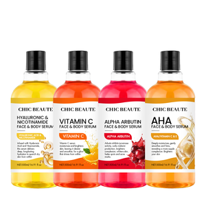 CHIC BEAUTE Sérum AHA Vitamine <span class=keywords><strong>C</strong></span> Rétinol Anti-âge Anti-rides Éclaircissant Alpha Arbutine Acide Hyaluronique Niacinamide pour le Corps et le Visage - Product Image 4