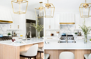 Ian K. Fowler presdio 1 luce 18 pollici a mano in ottone antico Foyer lanterna plafoniera - Product Image 5