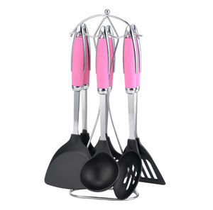 مجموعة أدوات الطبخ صديقة للبيئة مكونة من 7 قطع من النايلون أواني مطبخ متينة وصلبة - Product Image 5