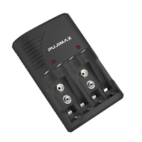 PUJIMAX – chargeur de batterie universel nimh nicd 1.2v, chargeur de batterie 9v, station de charge de batterie pour horloge ventilateur jouets