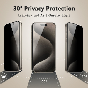 Премиум 9H 2.5D 0,3 мм анти-шпионское Закаленное стекло протектор экрана для Apple iPhone 15 11 12 13 Pro Max - Product Image 3