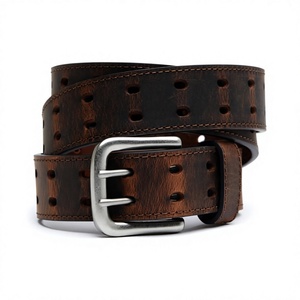 Ceintures en cuir véritable de couleur noire, qualité supérieure, ceintures formelles pour hommes, design personnalisable, ceinture écologique, boucle en métal - Product Image 2
