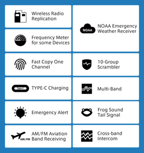 Walkie Talkie popular celebridad <span class=keywords><strong>Internet</strong></span> UVK5(8) Radio bidireccional portátil inalámbrica de largo alcance Quansheng UVK6 NOAA - Product Image 6