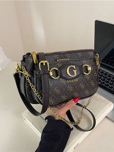 Sac à bandoulière pour femme avec chaîne détachable Ensemble deux pièces Motif floral vintage Sac à bandoulière luxueux pour femme - Product Image 3