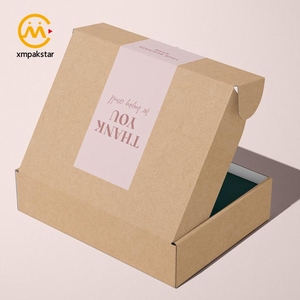 Op maat gemaakte vouwbare kartonnen verzenddozen voor cosmetica, gegolfde verpakkingsdozen, roze gekleurde verzenddoos - Product Image 3