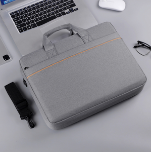 Gray Laptop Backpack Business Briefcase Shoulder <b>Bag</b> Large Capacity Zipper Closure for Office Travel School - Product Image 2
