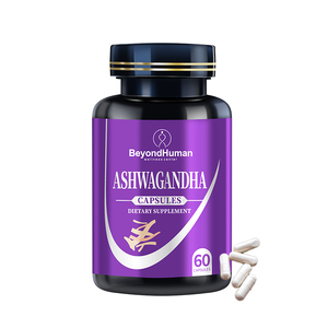 Biologische Ashwagandha <span class=keywords><strong>Capsules</strong></span>, Zeealg Zwarte Zaadolie Kurkuma Kruidensupplement, Veganistisch Non-GMO Glutenvrij - Product Image 1