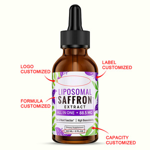 Extrait de Safran Liquide Oral <span class=keywords><strong>pour</strong></span> Adultes avec L-Théanine, Camomille, Vitamines C, B6, <span class=keywords><strong>B12</strong></span> et D3 – Gouttes <span class=keywords><strong>pour</strong></span> l'Immunité, l'Énergie et le Sommeil - Product Image 3
