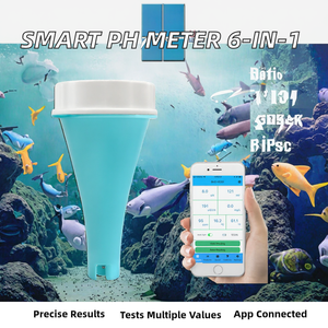 Testeur de <span class=keywords><strong>pH</strong></span> intelligent en ligne BLE-YC01 6-en-1 pour l'eau (chlore/TDS/EC/ORP/TEMP) – Compatible Aquarium et <span class=keywords><strong>Piscine</strong></span> – Prise en charge OEM/ODM/OBM – Garantie 1 an - Product Image 2