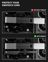 Support anti-affaissement pour carte graphique GL7 GPU en alliage de zinc pour PC de jeu RTX 5090