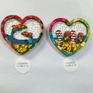 Imán de Resina con Forma de Corazón, Recuerdo de Viaje, Estilo Oceánico, Decoración del Hogar, Imán Personalizado - Product Image 1