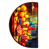 Tapis de cuisine imprimé en boucle bouclée, bordure renforcée, lavable, vente en gros d'usine