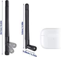 Antenne Wifi 2.4GHz 2400-2500MHz 2.4 Ghz 2.4g Verticale Omnidirectionnelle Sans Fil en Caoutchouc pour Routeur Externe BT BLE