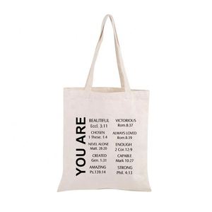 Sac fourre-tout tendance en toile de coton imprimé sur mesure, design mode, qualité supérieure, écologique, avec transfert thermique, pour l'école - Product Image 1