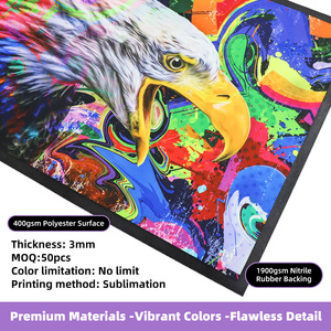 Tapis de porte extérieur personnalisé en polyester imperméable et caoutchouc nitrile, vierge pour sublimation, direct usine - Product Image 2