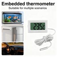 Termometer Digital Tahan Air untuk Mobil, Kulkas, dan Akuarium dengan Layar Digital