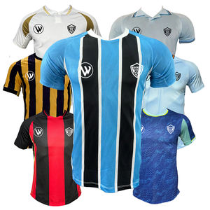 เสื้อฟุตบอลผู้ชายฤดูกาลใหม่ ผลิตจากโพลีเอสเตอร์ 100% แห้งเร็ว ระบายอากาศได้ดี พร้อมปักชื่อ/หมายเลขทีมตามสั่ง สำหรับปี 2025-2026 - Product Image 6