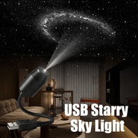 Nouveau projecteur LED TH Howie USB Ciel Étoilé Galaxie, lampe d'ambiance mini à angle réglable pour intérieur de voiture et chambre à coucher