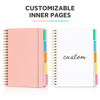 Carnet d'achat personnalisé pour entreprises, impression de logo sur mesure, intercalaires minimalistes de couleur unie, directement de l'usine