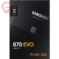 Disque SSD Samsung 870 EVO MZ-77E2T0B/EU 2 To - Interne 2,5 pouces - SATA (SATA/600) - Noir