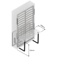 Cadre de lit Murphy électrique, mécanisme de lit mural pliable vertical motorisé intelligent avec table de bureau, pied