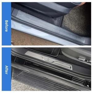 Per BYD Song Plus accessorio in fibra di carbonio in fibra di carbonio adesivi battitacco <span class=keywords><strong>esterno</strong></span> porta piastra di protezione soglia - Product Image 4