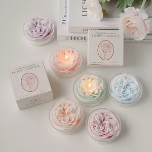 scented candles luxury gift set scented candles wholesale bulk Soy Wax paraffin rose aromatherapy candles essential oil