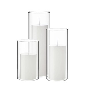 Fourniture de <span class=keywords><strong>vase</strong></span> à <span class=keywords><strong>bougie</strong></span> en verre à cylindre clair décoratif moderne et classique Offre Spéciale pour fleurs maison déco salon - Product Image 2
