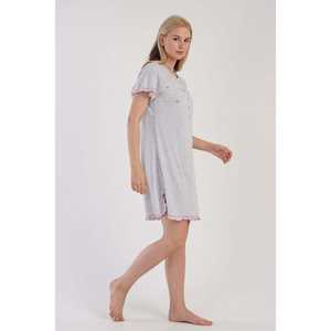 Women's Pattern <b>Short</b> <b>Sleeve</b> Tunic with Oval Bib Women's <b>Cardigans</b> - Product Image 1