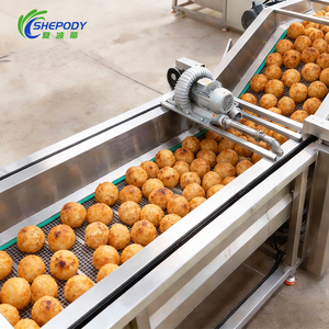 เครื่องทอดแบบสายพานต่อเนื่องสำหรับ Aldo Gol Gappa Macheteadas Shami <span class=keywords><strong>Kabab</strong></span> ผลิตจากสแตนเลส 304 ทำความสะอาดง่าย - Product Image 2