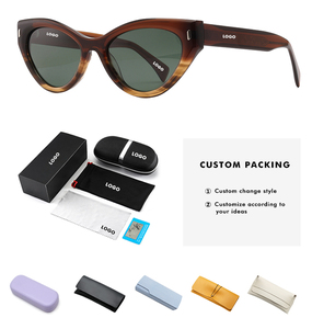 Neuankömmling Damen Square Sonnenbrille UV400 Polarisierte Cat Eye Linse Benutzer definierte Eco <span class=keywords><strong>BIO</strong></span> Acetate Shade High Square Linse Gafas De <span class=keywords><strong>Sol</strong></span> - Product Image 3