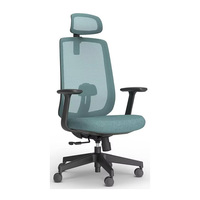 Chaise de bureau exécutive moderne et contemporaine, hauteur réglable, vérin à gaz classe 4, siège en mousse intégrée haute densité, pour bureau à domicile