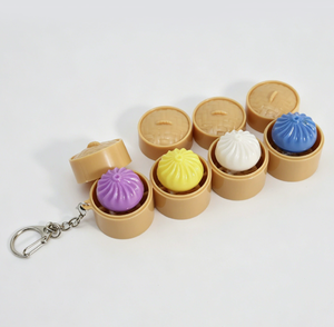 Llavero <span class=keywords><strong>de</strong></span> juguete antiestrés <span class=keywords><strong>de</strong></span> rebote lento con logotipo personalizado, diseño <span class=keywords><strong>de</strong></span> bollo vaporizado, pequeño <span class=keywords><strong>regalo</strong></span> <span class=keywords><strong>de</strong></span> descompresión para promoción. - Product Image 1