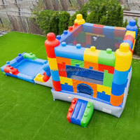 Château gonflable GMY avec toboggan aquatique et piscine, maison gonflable, fête de blocs, château gonflable pour enfants