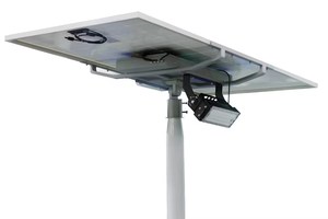 Projecteur <span class=keywords><strong>solaire</strong></span> double tête SLD 100W à allumage/arrêt automatique, haute luminosité, réglable, pour mât, avec fonctions projecteur et <span class=keywords><strong>spot</strong></span> - Product Image 3