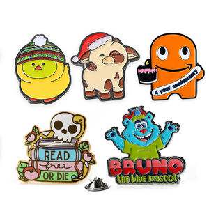 Broche de alfileres de Anime de dibujos animados, broche que <span class=keywords><strong>no</strong></span> se cae fácilmente, insignia de Metal de aleación de Zinc, alfileres de esmalte duro suave 2d 3D personalizados - Product Image 1