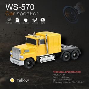 ลำโพงเพลงคุณภาพดี 15W สีเหลือง ลำโพงพกพาขนาดเล็ก 15W ลำโพงอัจฉริยะ - Product Image 2