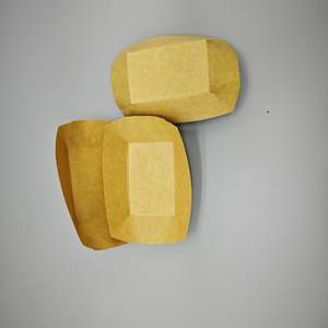 Conteneurs en papier kraft résistants à la graisse, compostables, barquettes alimentaires en papier jetables, plateaux alimentaires en papier - Product Image 3