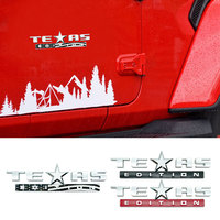 Emblème 3D en plastique ABS ÉDITION TEXAS, autocollant pour le coffre arrière, le capot avant, le badge pour Jeep Wrangler Grand Cherokee Silverado, décoration