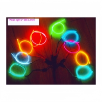 Fil EL flexible haute luminosité, éclat uniforme et lisse sans texture granuleuse. Multicolores. Pour l'éclairage des scènes de concert et de théâtre.