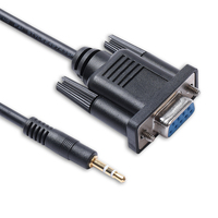 Adaptador de 9 pines DB9 hembra a 2,5mm, conector macho 3P, Cable Serial RS232