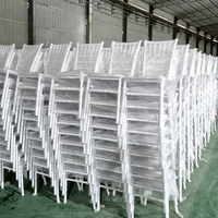 Chaises de banquet empilables en acrylique transparent, chaises de salle à manger en plastique pour événements extérieurs, mariages, restaurants