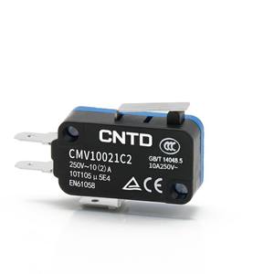 Interruptor de Límite Micro Miniatura de Reinicio Automático CNTD Changde, 10A, Tipo Botón, CMV10021C2 CMV102D - Product Image 1