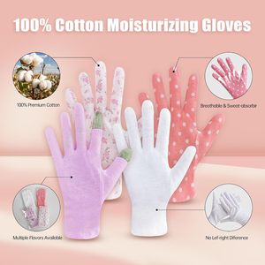 Gant de nuit hydratant en coton biologique pour l'eczéma – Soin réparateur pour mains sèches et patients souffrant d'eczéma - Product Image 2