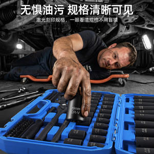 Jeu de clés à douilles professionnel de 126 pièces 3/8 po pour réparation automobile avec poignée en T et coffret en plastique pour mécaniciens amateurs - Product Image 3