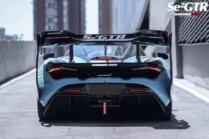 Pour <span class=keywords><strong>McLaren</strong></span> 720S Kit de carrosserie en Fiber de carbone <span class=keywords><strong>Senna</strong></span> <span class=keywords><strong>GTR</strong></span>-Style diffuseur de becquet de capot de pare-chocs avant amélioré 720S avec de nouvelles fonctionnalités - Product Image 4