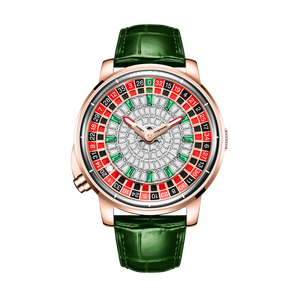 นาฬิกาข้อมือผู้ชาย HANBORO หรูหรา ระบบออโตเมติก ดีไซน์ล้อหมุนประดับเพชร รุ่นกันน้ำ หน้าปัดดิจิตอล สายแบบหัวเข็มขัด - Product Image 6