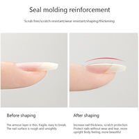RS Nail Professional Nail 5 en 1, Top Coat dur de style japonais, anti-rayures, brillant, à retirer par trempage, sans essuyage, gel pour renforcement des ongles