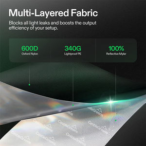 เต็นท์ปลูกต้นไม้ในร่มขนาด60x60x120ซม. เต็นท์ปลูกพืชวัสดุแบบไฮโดรโพนิก - Product Image 3